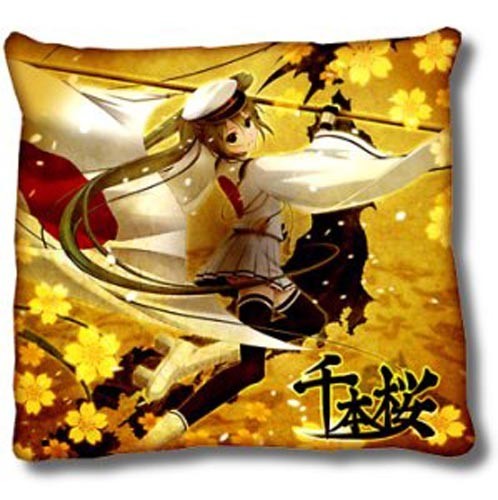 Vocaloid 2' Hatune Miku Throw Pillow Gold picture