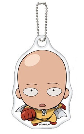 One Punch Man Saitama Miagete Mascot Key Chain picture