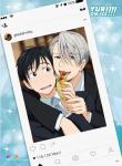 Yuri On Ice Yuri and Victor Social Media Wall Scroll Poster