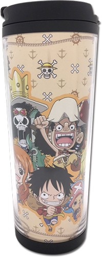 One Piece Chibi Group Tumbler Coffee Mug Cup