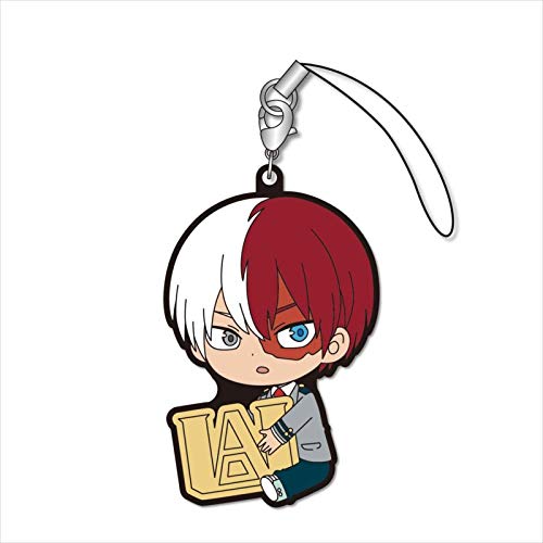 My Hero Academia Todoroki Shoto Holding Logo Gyugyutto Rubber Phone Strap
