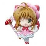 Card Captor Sakura Pink Dress Winking Petit Chara Land Trading Figure