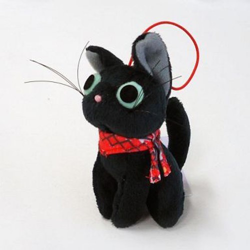 Kiki's Delivery Service 3'' Jiji Sitting Prize Plush Key Chain picture