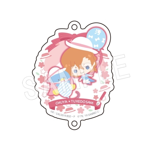 Bungo Stray Dogs x Sanrio Nakahara Chuuya Tuxedo Sam Acrylic Connecting Charm Fastener picture