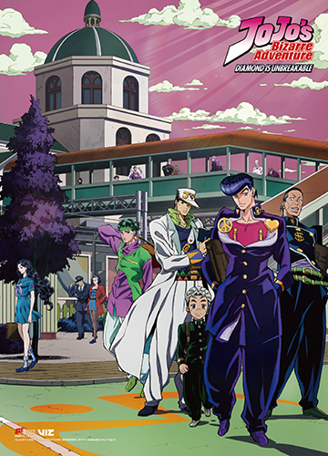 Jojo's Bizarre Adventures Diamond is Unbreakable Outdoors Group Wall Scroll Poster picture