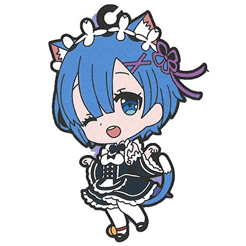 Re:Zero Rem Winking Rubber Gashapon Phone Strap