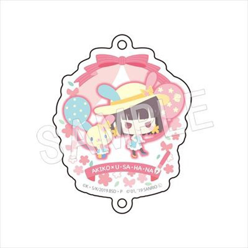 Bungo Stray Dogs x Sanrio Ysano Akiko Usahana Hello Kitty Acrylic Connecting Charm Fastener