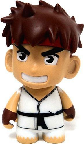 Street Fighter X Kid Robot 3'' Ryu White Trading Figure picture