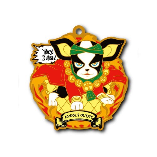 Jojo's Bizarre Adventures Iggy In Avdol's Outfit Rubber Key Chain