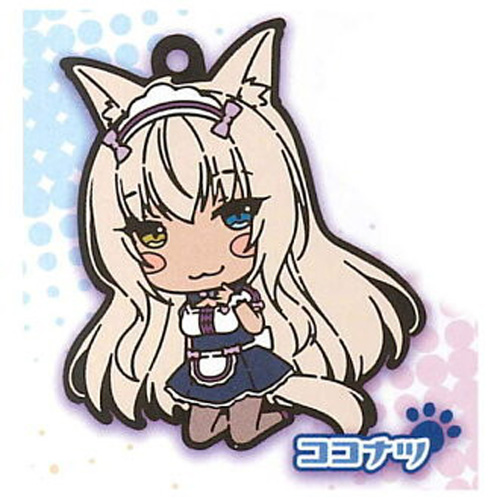 Nekopara Coconut Stand Stones Rubber Key Chain picture