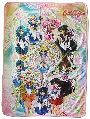 Sailor Moon Full Group Fleece Throw Blanket picture