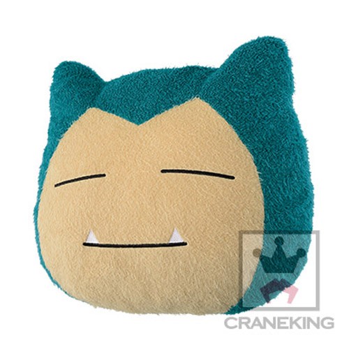 Pokemon 12'' Snorlax Face Pillow Plush