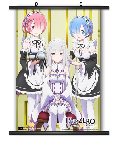 Re:Zero Rem, Ram and Emelia Wall Scroll Poster picture