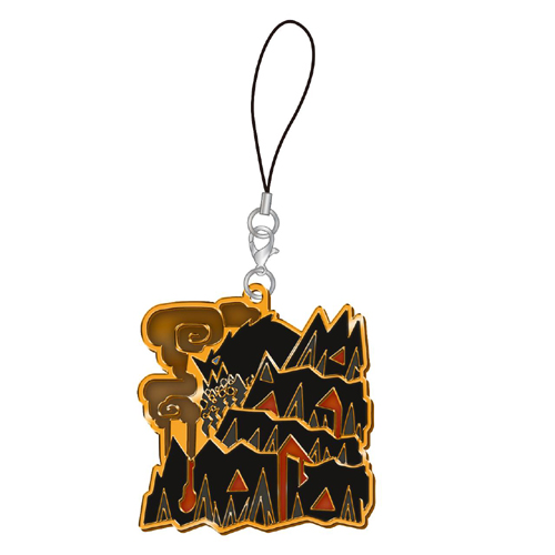 Monster Hunter Zorah Magdaros Arch Tempered Stained Glass Metal Phone Strap picture
