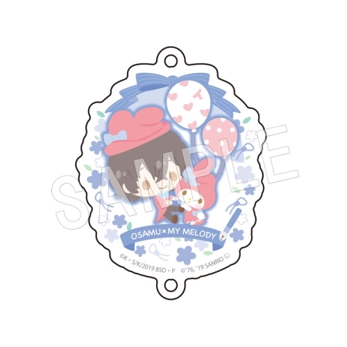 Bungo Stray Dogs x Sanrio Dazai Osamu My Melody Acrylic Connecting Charm Fastener
