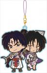 Inu Yasha Bankotsu and Jakotsu Group Rubber Phone Strap