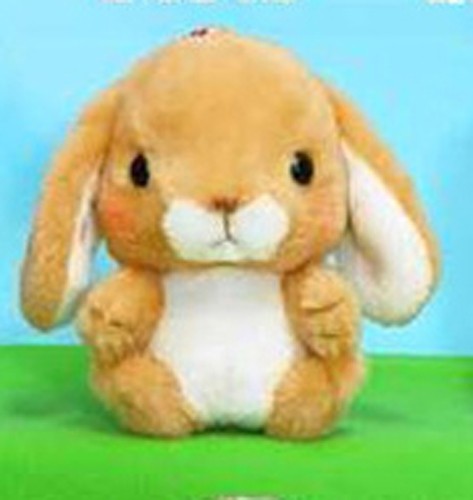 Pote Usa 3'' Brown Bunny Amuse Plush Key Chain picture
