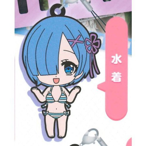 Re:Zero Rem Swim Suit Rubber Gashapon Phone Strap