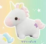 Yura Yura Unicorn 12'' Pink and White Amuse Plush