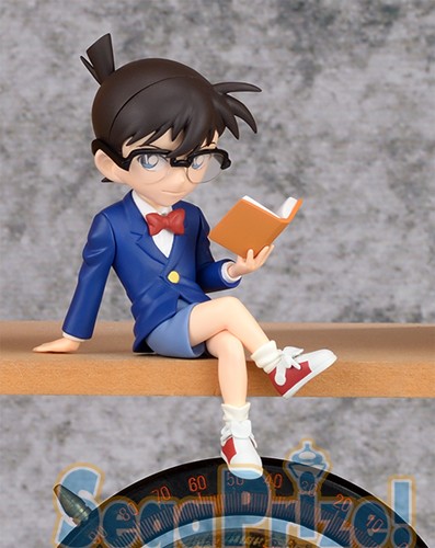 Detective Conan 4'' Sitting Conan Reading Sega Prize Figure picture