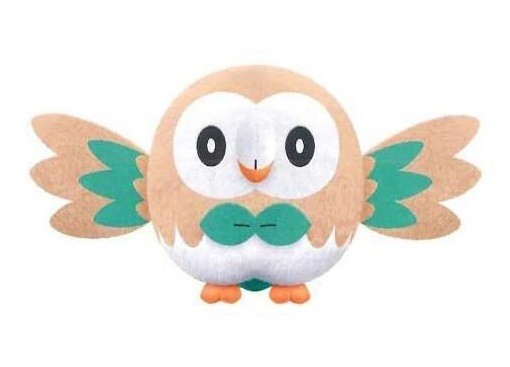 Pokemon Sun and Moon 6'' Rowlet Prize Plush