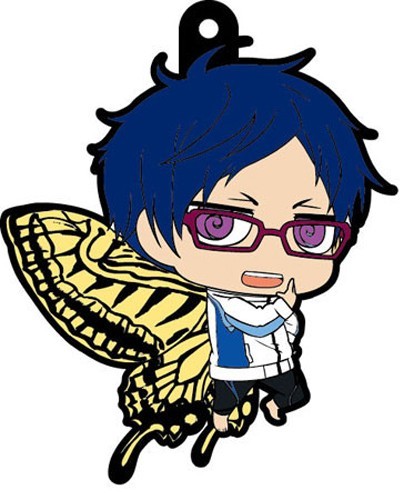 Free! - Iwatobi Swim Club Rei with Butterfly Wings Rubber Phone Strap