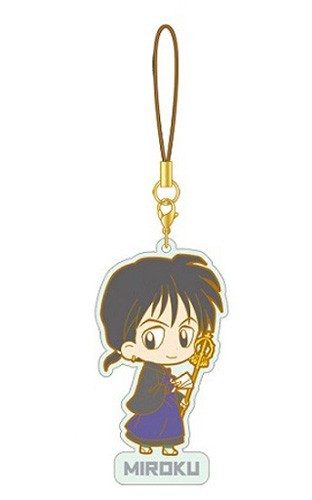 Inu Yasha Miroku Rumiko Takahashi Rubber Phone Strap