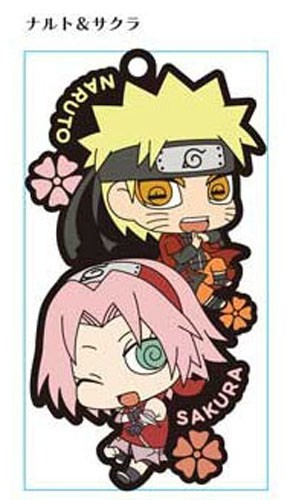 Naruto Naruto and Sakura Pair Rubber Phone Strap picture