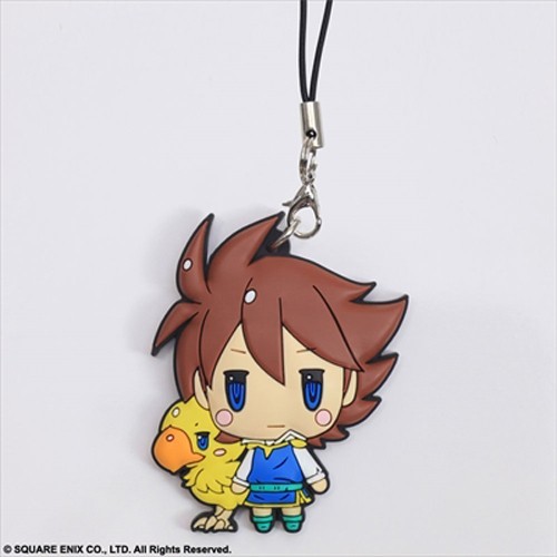 Final Fantasy V Bartz Klauser with Chocobo Rubber Phone Strap