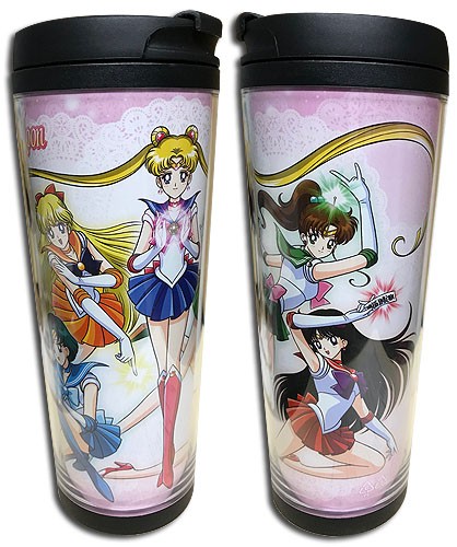 Sailor Moon Action Group Tumbler Coffee Mug Cup picture