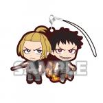 Fire Force Arthur Boyle, Shinra Kusakabe Duos Rubber Phone Strap