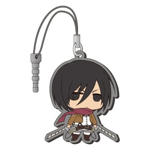 Attack on Titan Mikasa Phone Plug Rubber Phone Strap