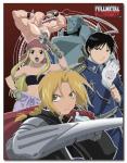 Fullmetal Alchemist Group Microfiber Fleece Blanket