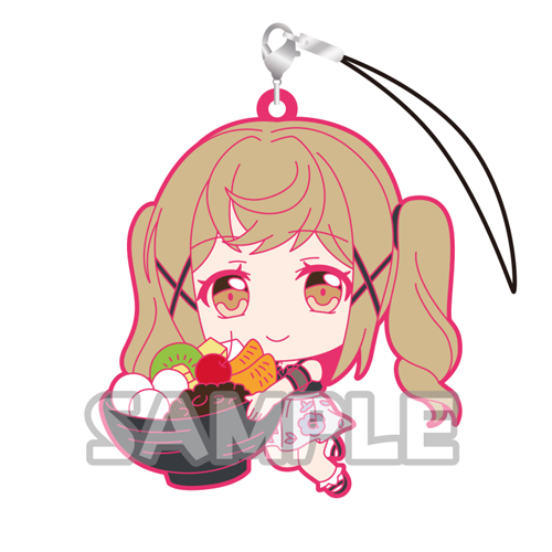 Bang Dream Ichigaya Arisa Holding Dessert Poppin'Party Phone Strap