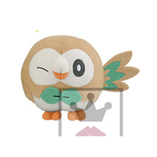 Pokemon 5'' Rowlet Leaf Series Starter Banpresto Prize Plush