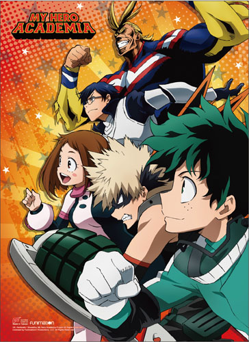My Hero Academia Group Looking Forward Wall Scroll Poster picture