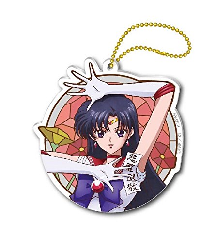 Sailor Moon Crystal 3'' Sailor Mars Stained Glass Style Key Chain picture