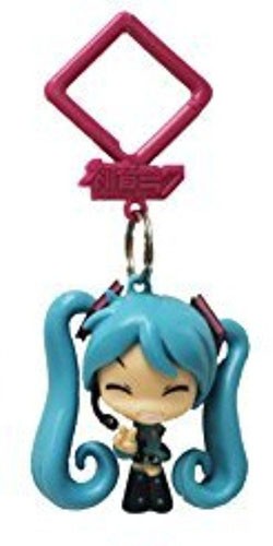 Vocaloid 2'' Hatsune Miku Happy Hanger Figure Bag Clip Key Chain