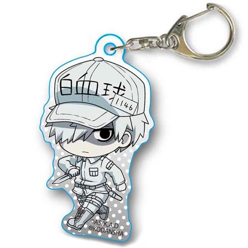 Cells at Work White Blood Cell w/ Clean Knife Tekutoko Acrylic Key Chain