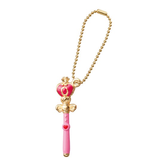 Sailor Moon Spiral Heart Moon Rod Item Charm Swing Key Chain picture