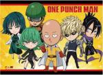 One Punch Man Chibi Group Wall Scroll Poster