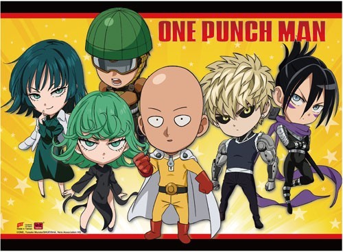 One Punch Man Chibi Group Wall Scroll Poster picture