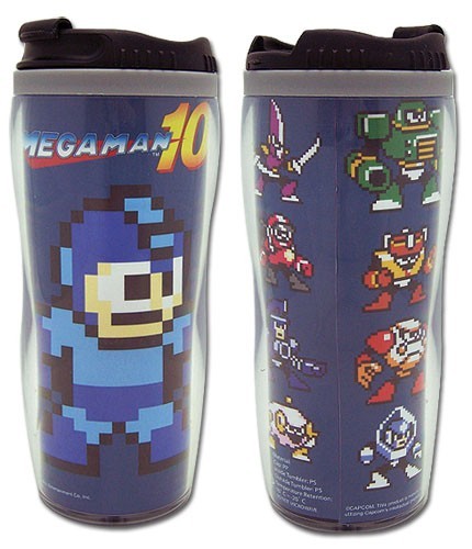 Megaman Pixelated Tumbler Coffee Mug Cup picture