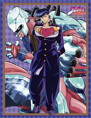 Jojo's Bizarre Adventures Josuke and Crazy Diamond Microfiber Fleece Throw Blanket picture