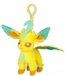 Pokemon 3'' Leafeon Eevolution Plush Bag Clip Key Chain