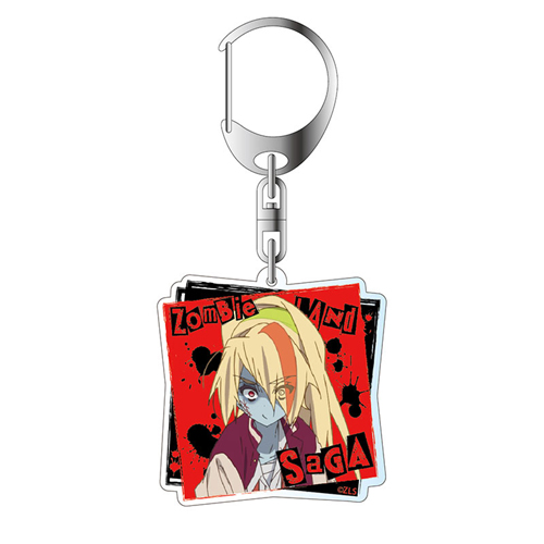 Zombie Land Saga Nikaidou Saki Zombie Ver. Acrylic Square Key Chain