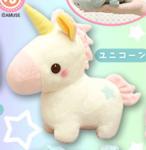 Yume Kawa Zoo Animal 6'' Pink and White Unicorn Amuse Prize Plush