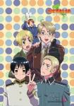 Hetalia Axis Powers Group w/ Polka Dots EbiVibe Wall Scroll (27.8 x 19.7 inches)