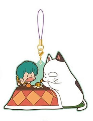 Urusei Yatsura Ten and Kotatsu-Neko Movic Rumiko Takahashi Rubber Phone Strap picture
