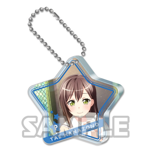 Bang Dream Tae Hanazono School Ver. Poppin' Party Star Acrylic Key Chain